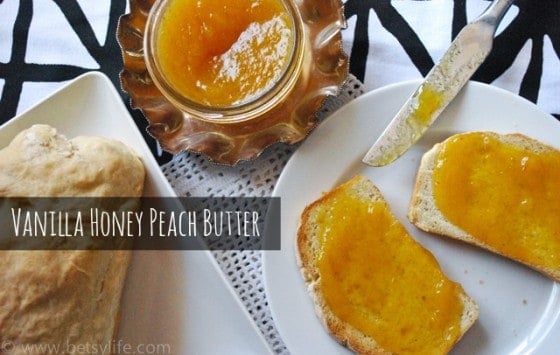 Seasonal Potluck: Vanilla Honey Peach Butter
