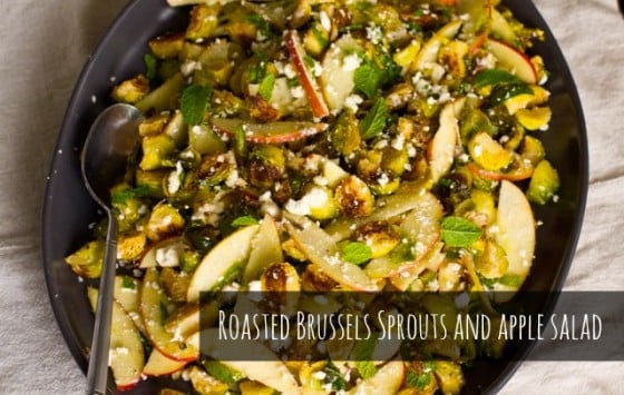 Roasted Brussels Sprouts and Apple Salad