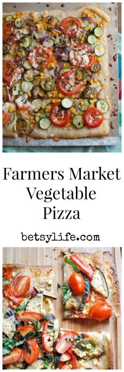 Farmers Market Vegetable Pizza Recipe 