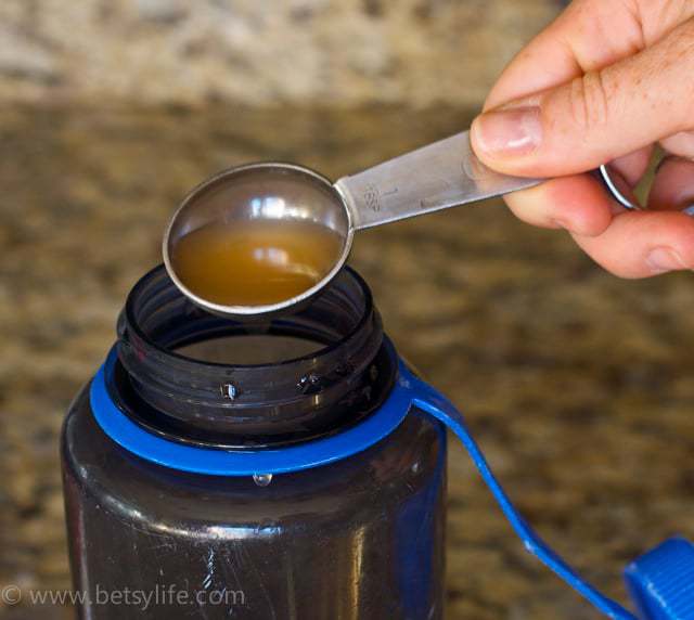 tablespoon of apple cider vinegar
