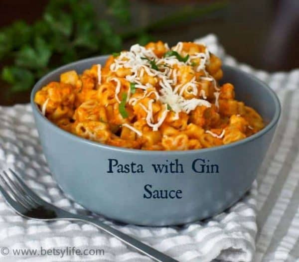 Pasta with Gin Sauce Betsylife