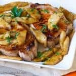 Brined Pork Chops with Apple Compote