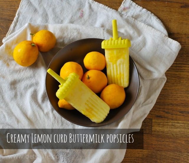 Creamy Lemon Curd Buttermilk Popsicles