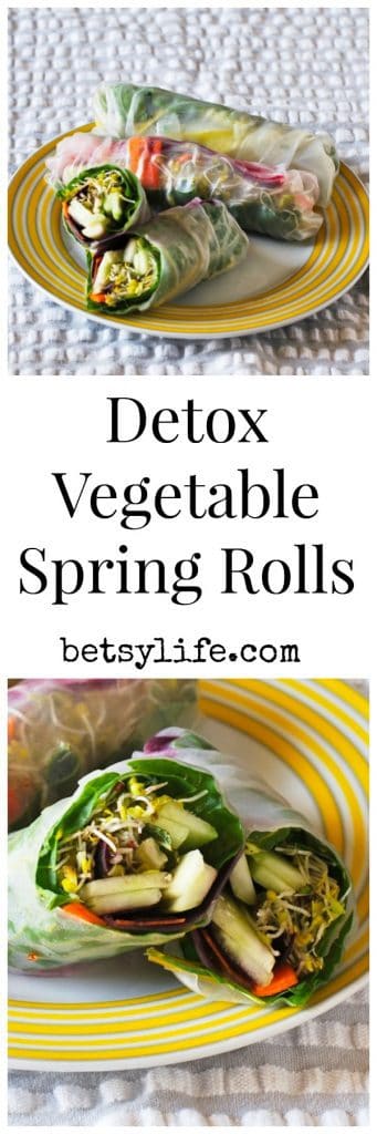 Did you overindulge this holiday weekend? These vegetable spring rolls will help get you back on track. 