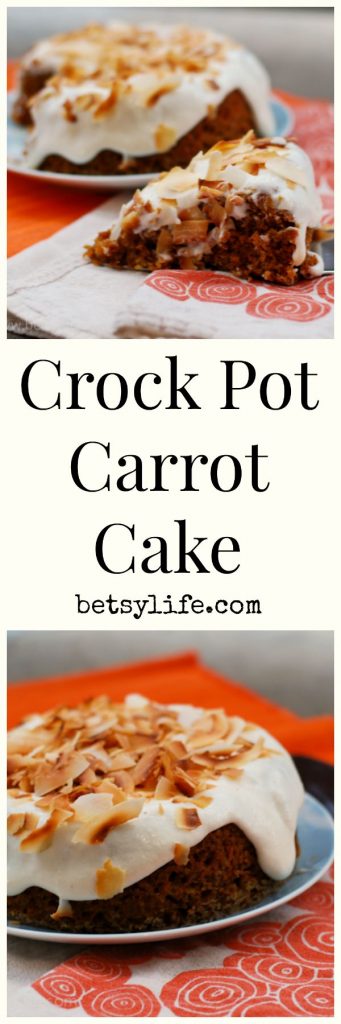 Crock Pot Carrot Cake 