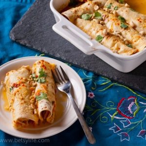 Curry Chicken Enchiladas | betsylife.com