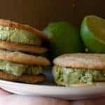 Lime Basil Ice Cream Sandwiches