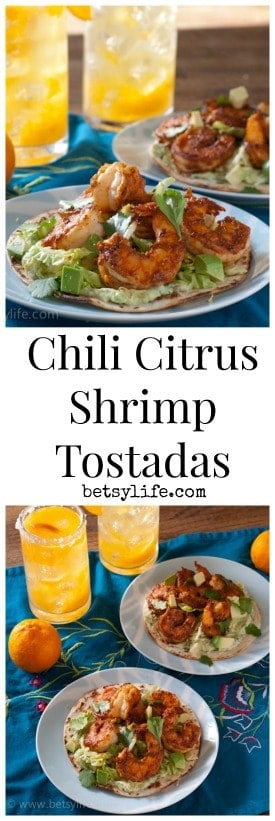 Chili Citrus Shrimp Tostadas 