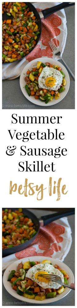 Summer Vegetable and Sausage Skillet 