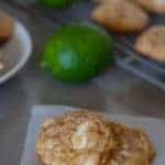 White Chocolate Lime Coconut Cookies