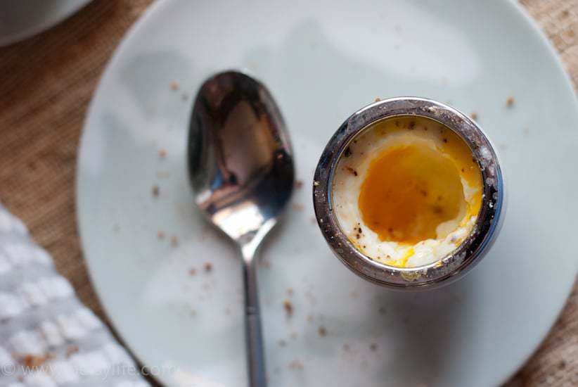 Old fashioned coddled eggs |Betsylife.com 