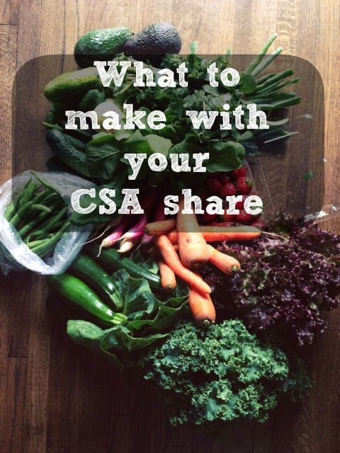 How to use your CSA Box