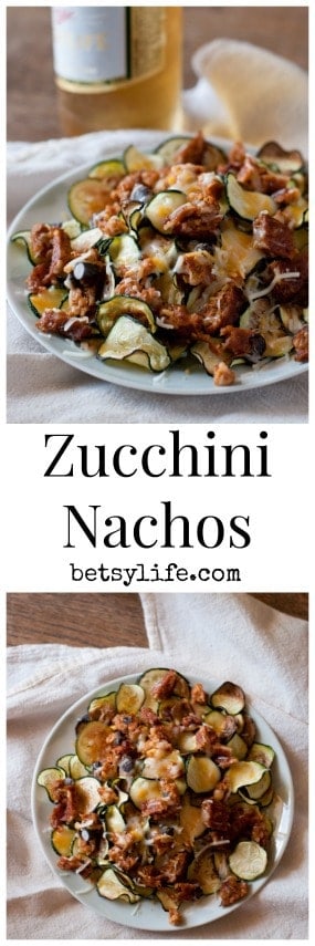 sliced zucchini with meat and cheese on white plate