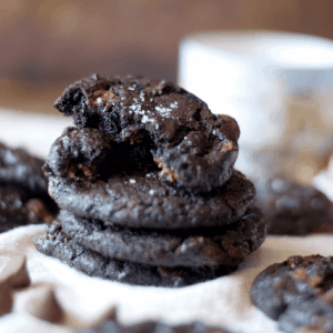 Dark Chocolate Salted Caramel Cookies