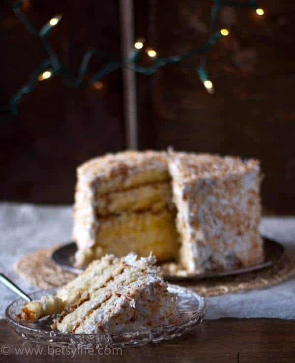 Southern Style Coconut Cream Cake. The Greatest Cake of All Time |Betsylife.com 
