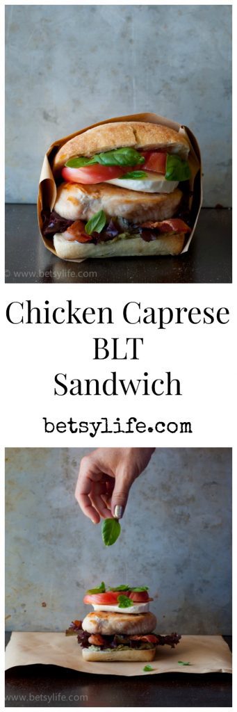 Chicken Caprese BLT Sandwich 