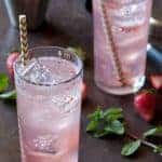 Strawberry Gin Coconut Water Cocktail