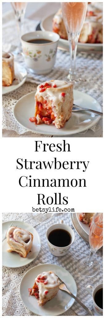 Fresh Strawberry Cinnamon Rolls 
