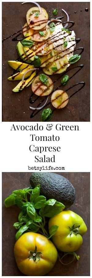 Avocado and Green Tomato Caprese Salad Recipe 
