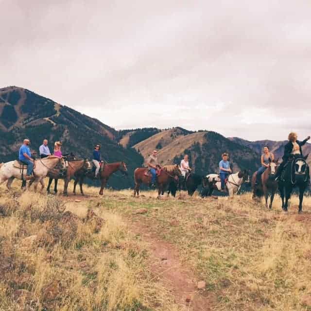Horseback riding. Sun Valley, Idaho