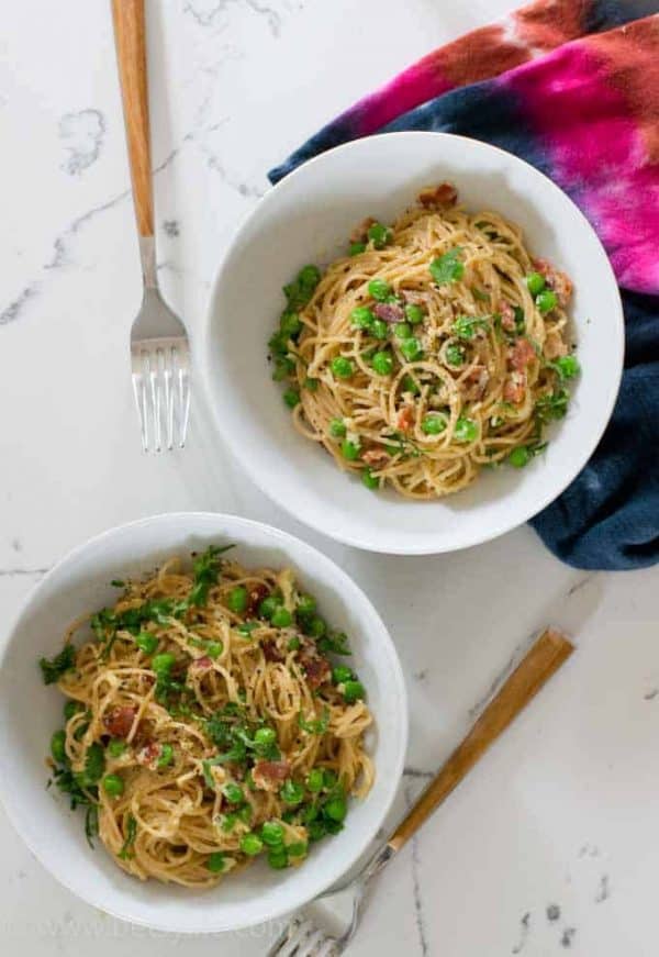Whole Wheat Spaghetti Carbonara Betsylife