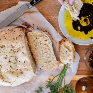 Olive Oil and Herb Crock Pot Bread