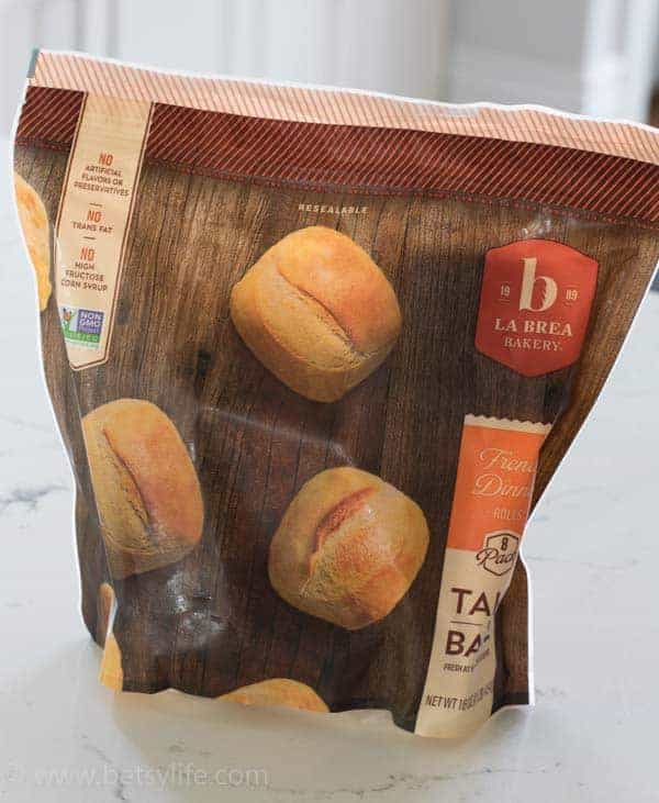 bag of frozen dinner rolls