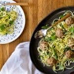 Turkey Meatballs with Zucchini Spaghetti