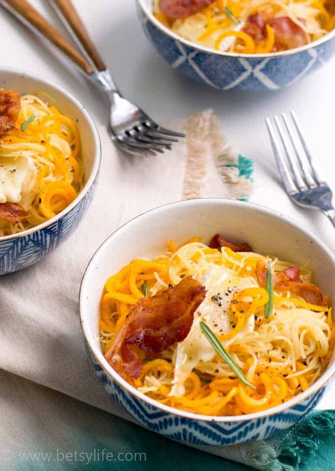 Butternut Squash Noodles with Brown Butter and Brie
