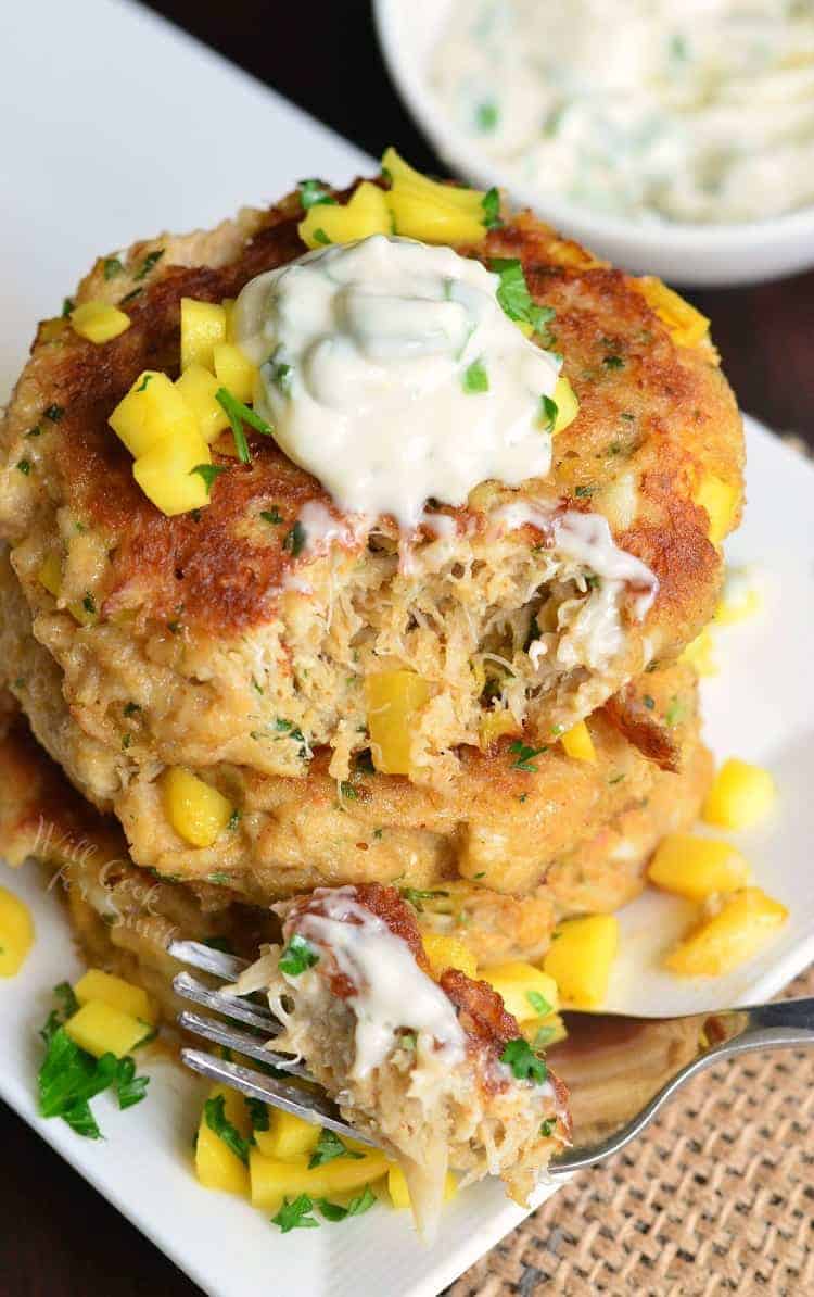 30 Minute Date Night Meals. Spicy Mango Crab Cakes